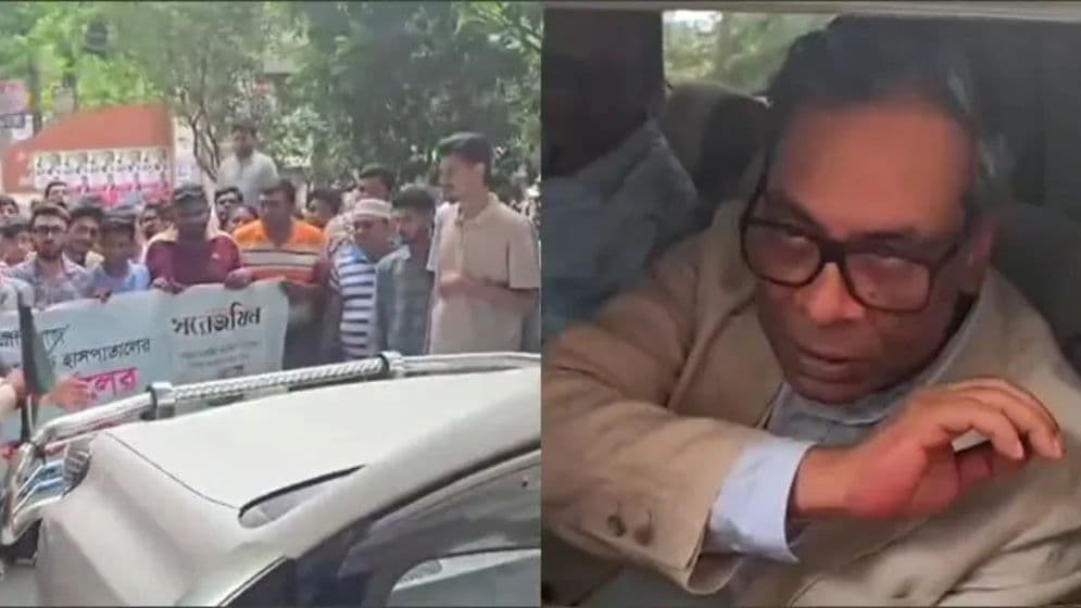 স্বাস্থ্য প্রতিমন্ত্রীর গাড়ি আটকিয়ে স্থানীয়দের বিক্ষোভImage