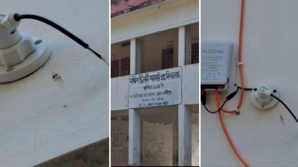 ভোটকেন্দ্র থেকে সিসি ক্যামেরা চুরিImage