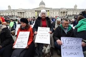 লন্ডনে ফিলিস্তিনপন্থিদের বিক্ষোভ, গ্রেপ্তার ২০০