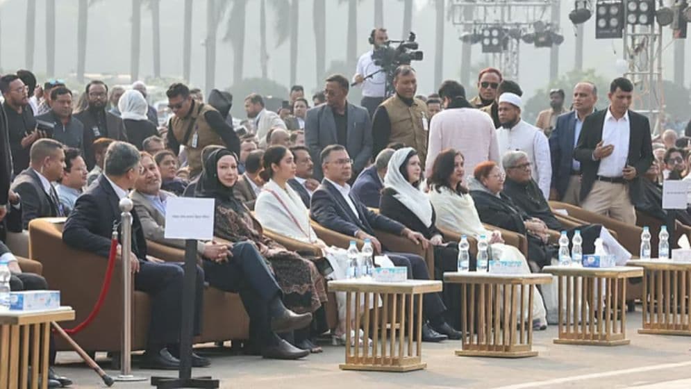 নাগরিক শোকসভায় সপরিবারে যোগ দিয়েছেন তারেক রহমান