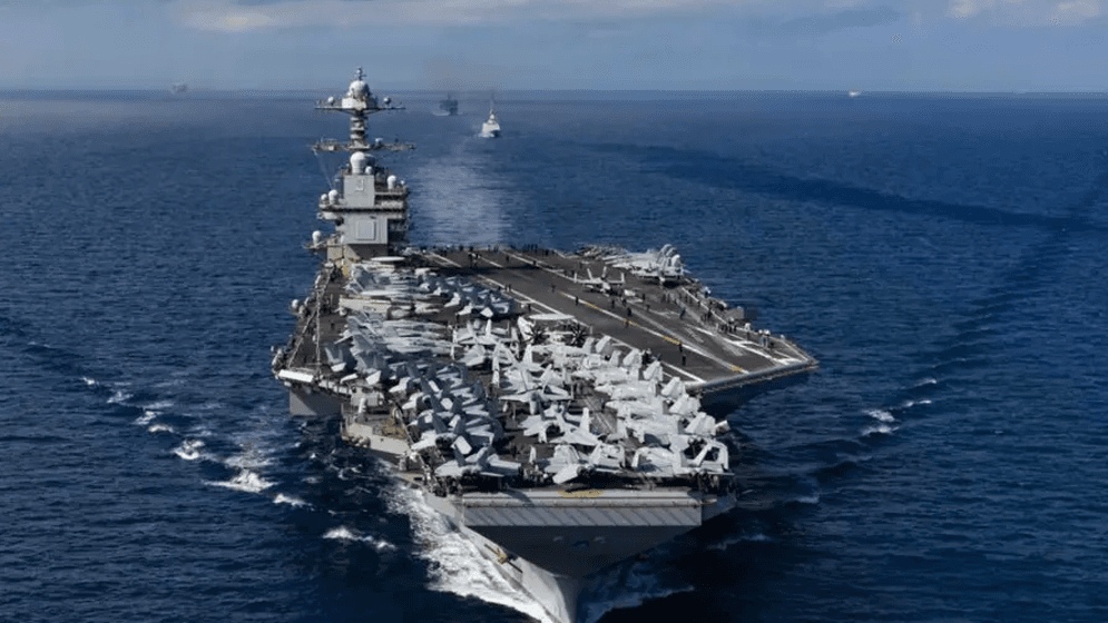 মধ্যপ্রাচ্যের জলসীমায় ফিরল মার্কিন রণতরী জেরাল্ড আর ফোর্ডImage