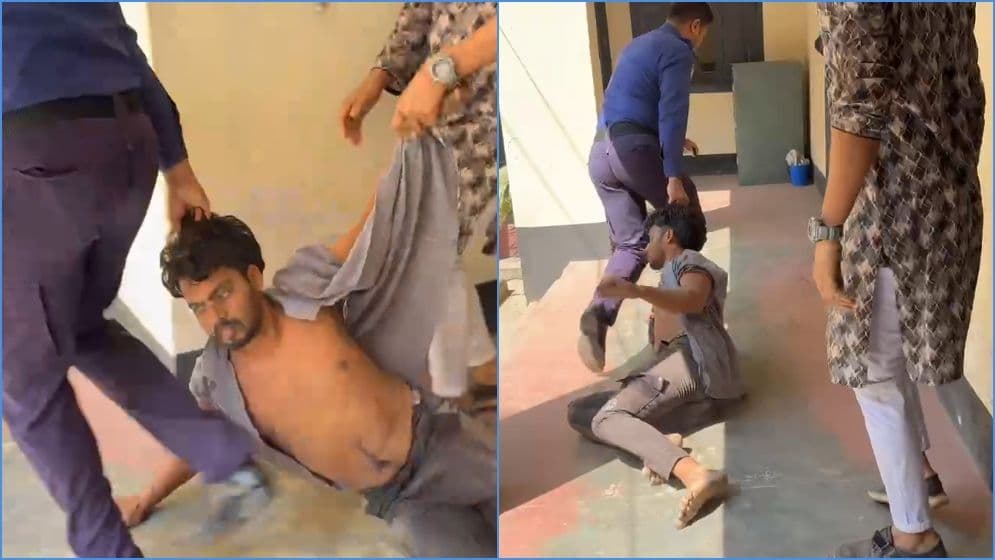 থানায় হামলার অভিযোগ, যুবকের চুল ধরে টেনে নিয়ে গেল পুলিশ