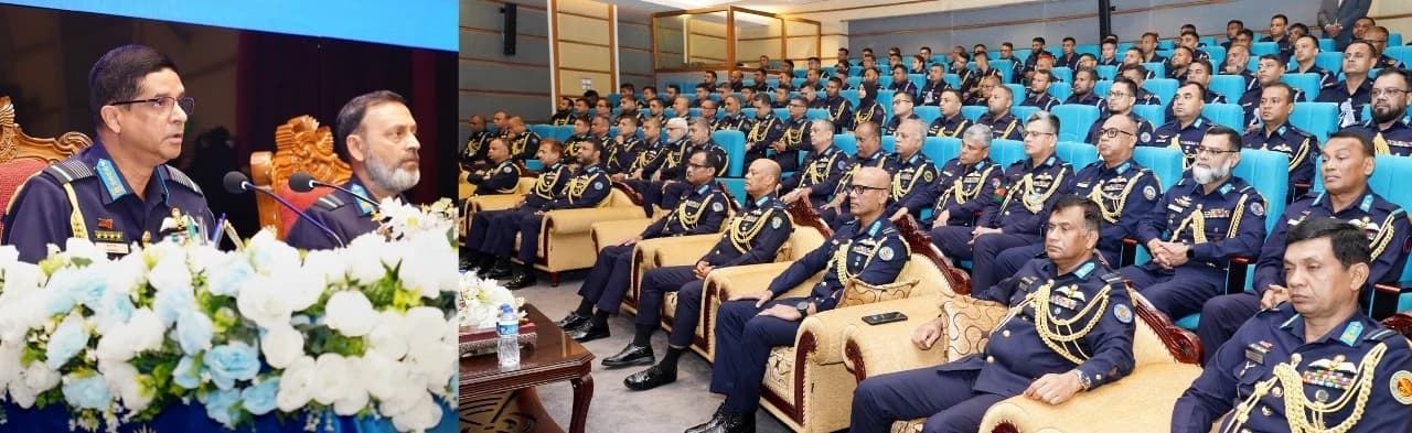বিমান বাহিনীর ২০২৫ সালের শান্তিকালীন পদক প্রদান অনুষ্ঠিতImage